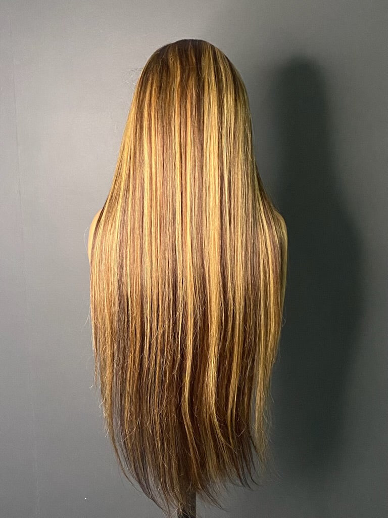 Highlight straight HD FRONTAL Wig