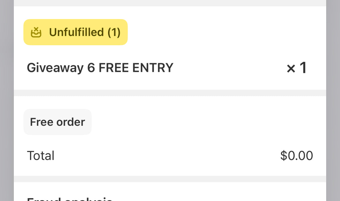 Giveaway 6 FREE ENTRY