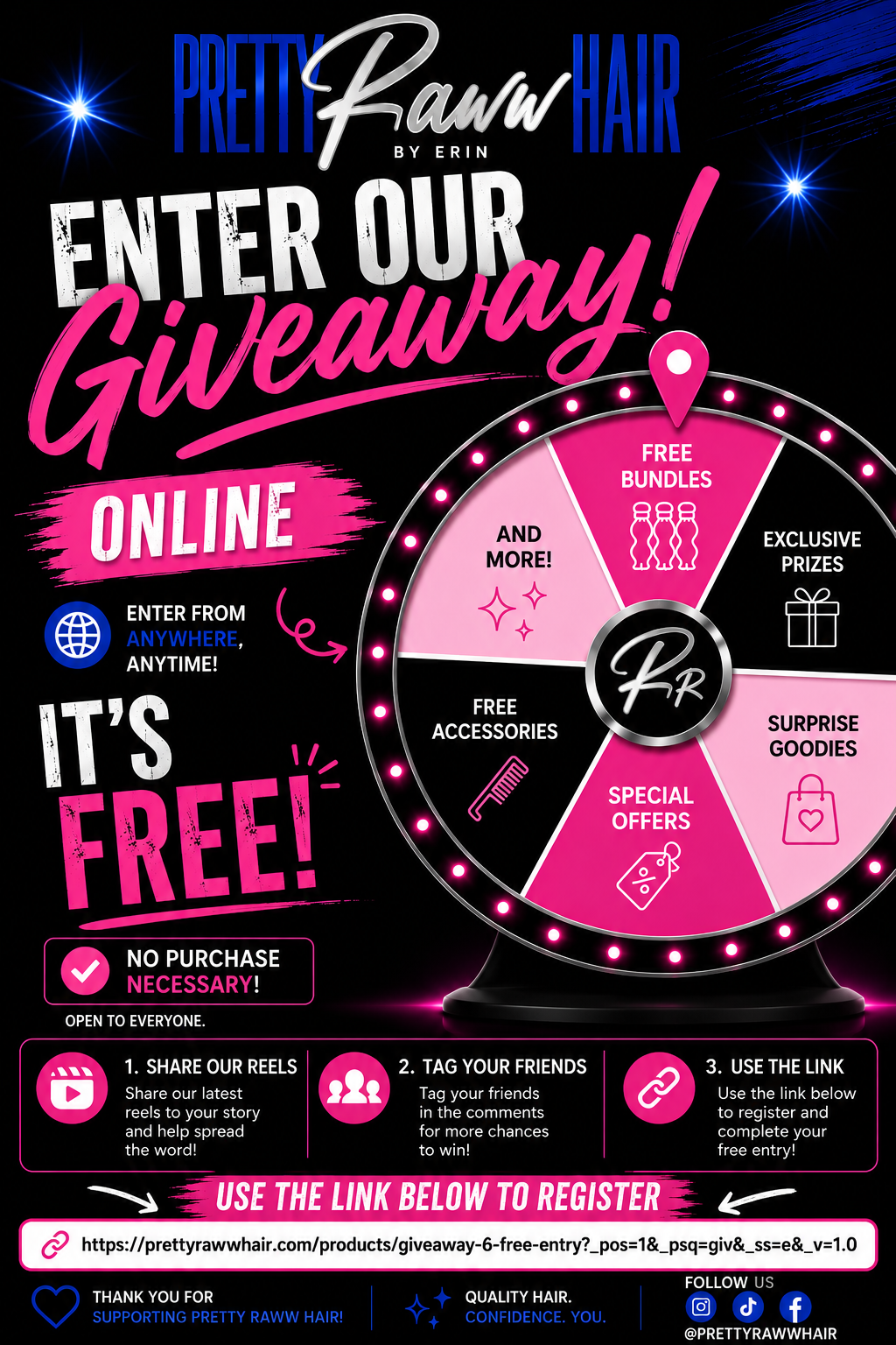Giveaway 6 FREE ENTRY